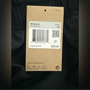 Nike Tempo Running Shorts Womens XS Black 831558-014 NWT